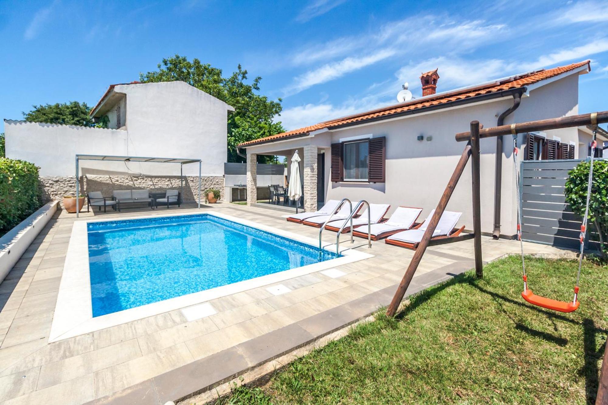 Marčana Villa Gortan - Pool House For 7 Guests Near Pula Istria - Ferienhaus Istrien מראה חיצוני תמונה